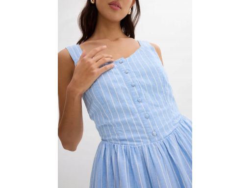 B.P.C sukienka mini bawełniana z domieszką lnu r.40