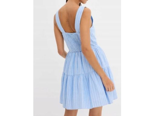 B.P.C sukienka mini bawełniana z domieszką lnu r.40