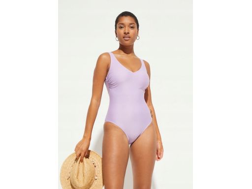 B.P.C kostium kąpielowy liliowy prążkowany r.38