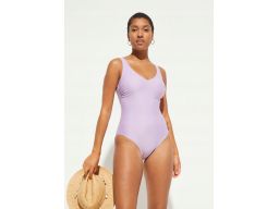 B.P.C kostium kąpielowy liliowy prążkowany r.38