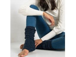 B.P.C ocieplacze dzianinowe ażurowe granatowe r,uniwersalny