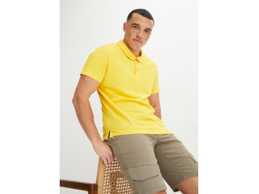 B.P.C t-shirt polo męski bawełniany żółty ^60/62, XXL