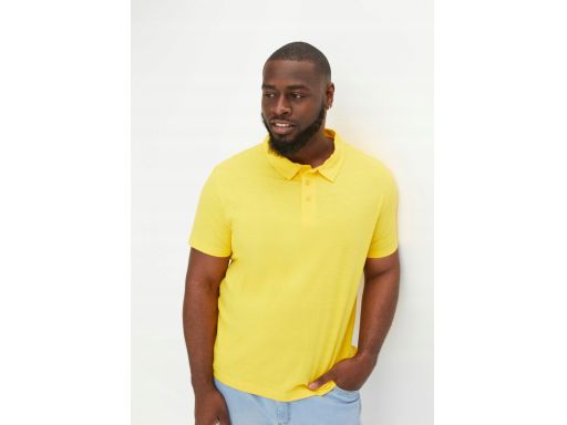 B.P.C t-shirt polo męski bawełniany żółty ^60/62, XXL