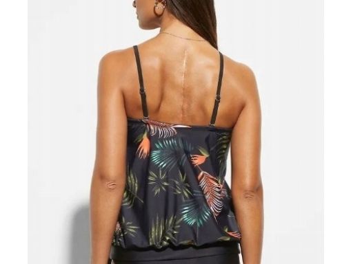 B.P.C top tankini z odpinanymi ramiączkami we wzory r.46