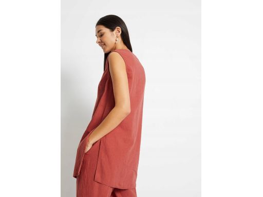 B.P.C lniana bluzka bez rękawów ^38