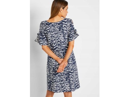 B.P.C sukienka shirtowa z nadrukiem odkryte ramiona 36/38.