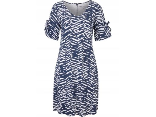 B.P.C sukienka shirtowa z nadrukiem odkryte ramiona 36/38.