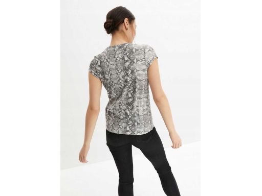 B.P.C bluzka marszczona z nadrukiem skóra węża ^36/38