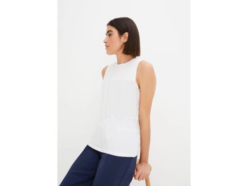 B.P.C top damski bez rękawów biały r.44/46