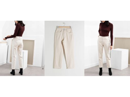 OtherSt@ries proste jeansy z wysokim stanem 27