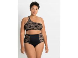 B.P.C. majtki modelujące czarne z koronką 40