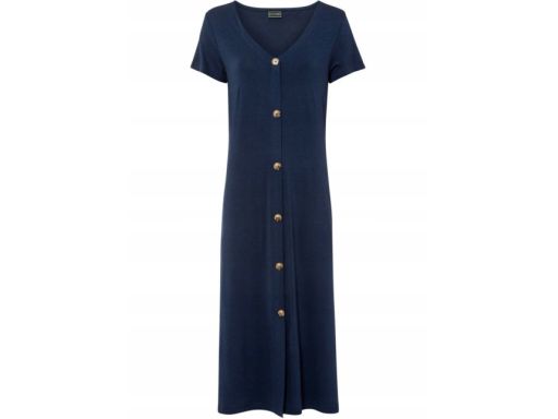 B.P.C sukienka midi z guzikami granat r.32/34