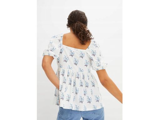 B.P.C bluzka z marszczeniami dekolt karo 40/42.