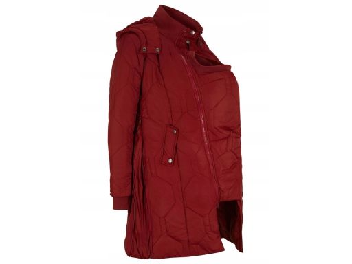 B.P.C płaszcz ciążowy pikowany bordowy panel 38.