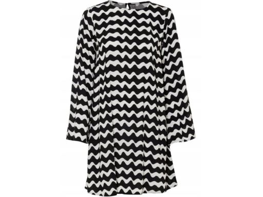 B.P.C sukienka czarno-biała we wzory r.34