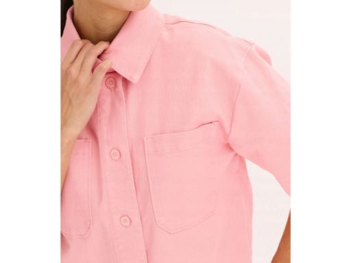 B.P.C koszulo-kurtka różowa z krótkim rękawem 48.