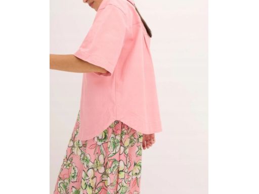 B.P.C koszulo-kurtka różowa z krótkim rękawem 48.