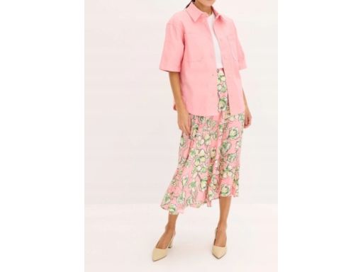 B.P.C koszulo-kurtka różowa z krótkim rękawem 48.