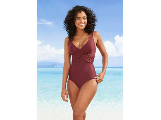 B.P.C kostium kąpielowy modelujący klasycznyciemny fiolet ^44