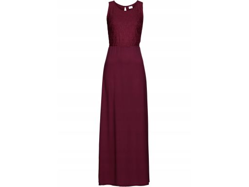 B.P.C. sukienka długa bordowa z koronką 40.