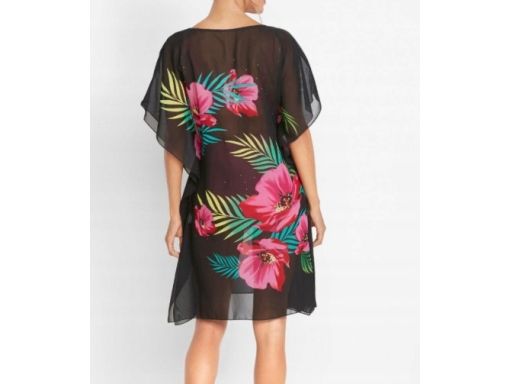 B.P.C szyfonowa tunika plażowa w kwiaty ^40