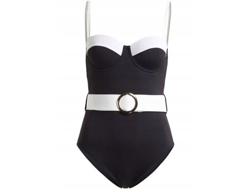 B.P.C Ekskluzywny kostium kąpielowy na fiszbinach i z paskiem ^46(90C)