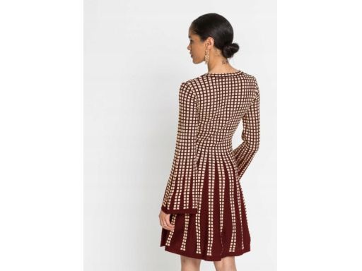 B.P.C dzianinowa sukienka we wzory ^36/38