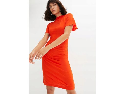 B.P.C sukienka shirtowa czerwona z wiskozy 36/38.