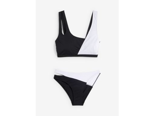 B.P.C bikini czarno-białe modne z wycięciami r.38