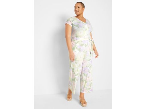 B.P.C kombinezon z dżerseju w kwiaty ^52/54