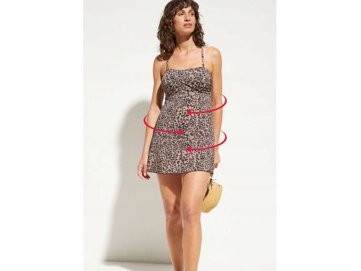 B.P.C sukienka kąpielowa shape w cętki r.46