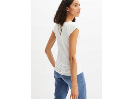 B.P.C bluzka t-shirt śmietanka koronka 36/38.