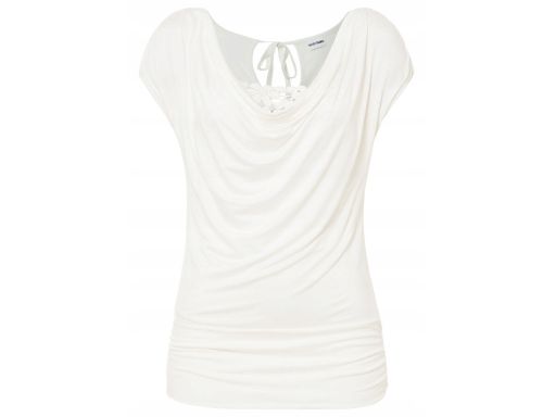 B.P.C bluzka t-shirt śmietanka koronka 36/38.