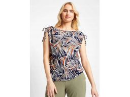 B.P.C t-shirt z nadrukiem i marszczeniem na ramionach ^40/42