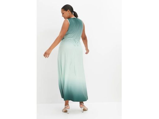 B.P.C długa sukienka cieniowana z efektem przewiązania r.36/38