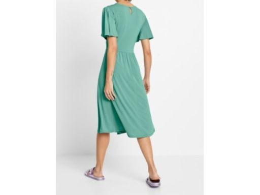 B.P.C sukienka zielona wiązanie midi ^44/46