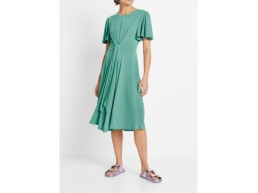 B.P.C sukienka zielona wiązanie midi ^44/46