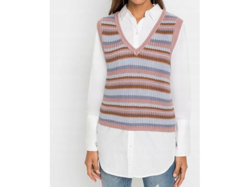 B.P.C kamizelka dzianinowa w paski ^32/34