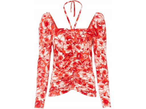 B.P.C bluzka z marszczeniem w kwiaty r.48/50