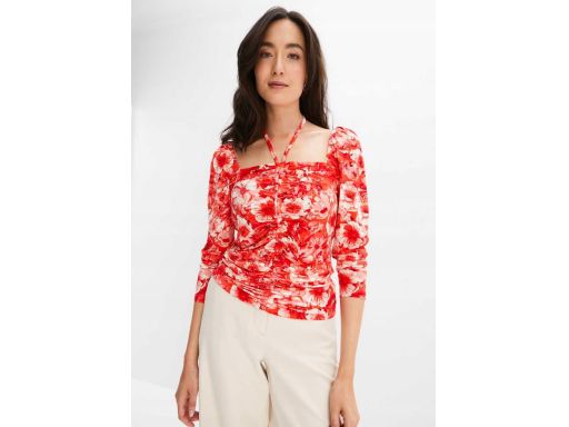 B.P.C bluzka z marszczeniem w kwiaty r.48/50