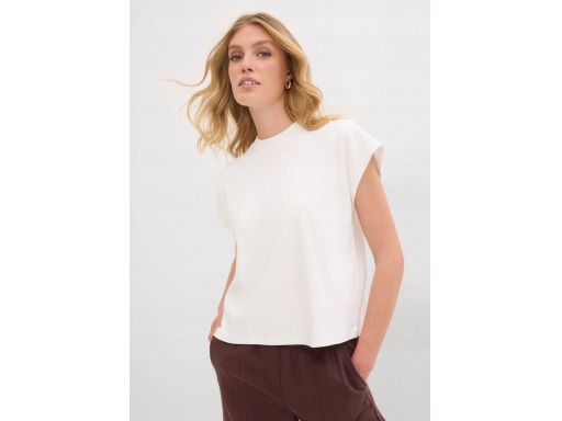 B.P.C t-shirt śmietankowy damski r.40/42