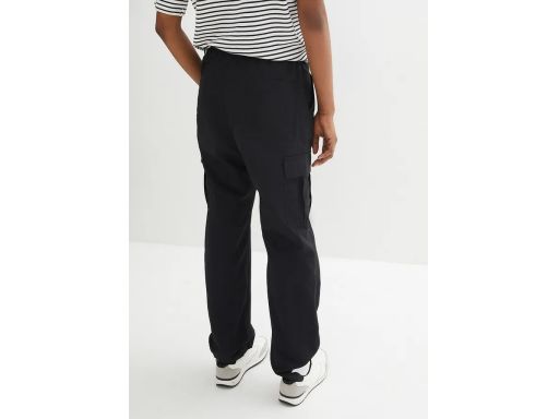 B.P.C spodnie bojówki damskie czarne luźniejsze r.44