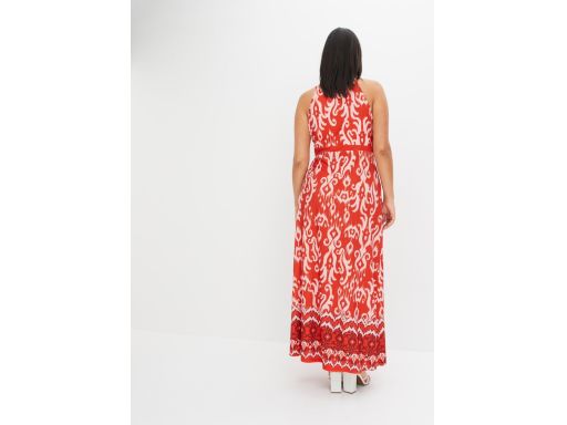 B.P.C sukienka długa z nadrukiem i koralikami ^36/38