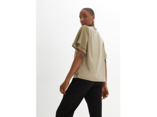 B.P.C bluzka z szyfonowymi rękawami i zamkiem r.44/46