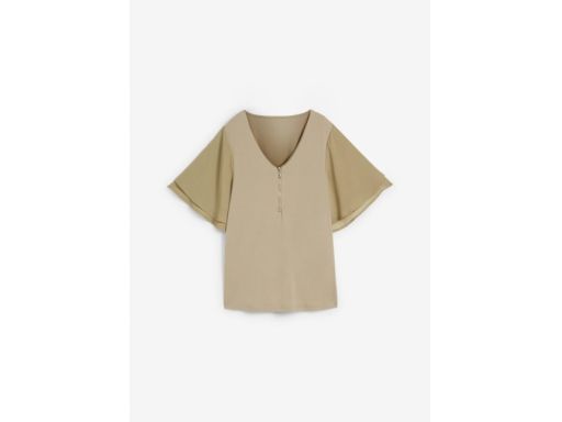 B.P.C bluzka z szyfonowymi rękawami i zamkiem r.44/46