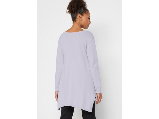 B.P.C sweter bawełniany lila dłuższy 36/38.