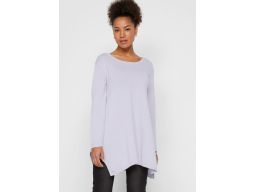 B.P.C sweter bawełniany lila dłuższy 36/38.