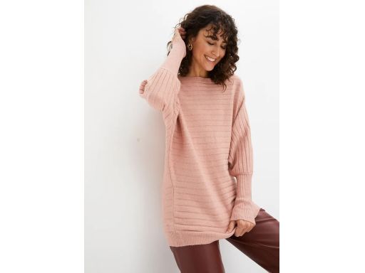 B.P.C sweterek różowy z rękawami typu nietoperz ^44/46