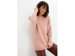 B.P.C sweterek różowy z rękawami typu nietoperz ^44/46