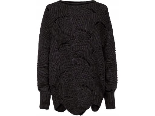 B.P.C sweter czarny, krótki oversize 32/34.